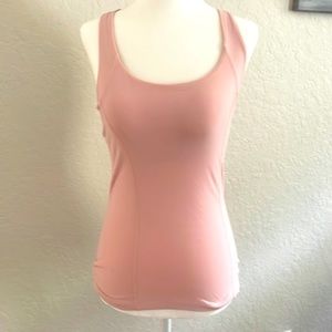 Lululemon Barbie pink long tank w  shelf bra 🎀